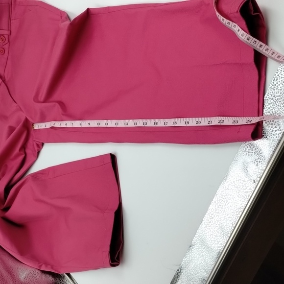 Ashworth women's size 8 gameday hot pink button ankle pants - Picture 9 of 13